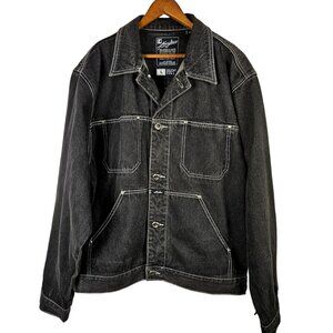 Vintage Kani Jeans Denim Jean Jacket Mens Size L Streetwear Hip Hop 90s Tupac